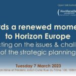 Towards a renewed momentum to Horizon Europe: reflecting on the issues and challenges of the strategic planning