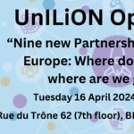 "Nine new Partnerships in Horizon Europe: Where do we stand & where are we going?"