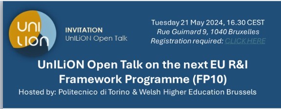 UnILiON Open Talk on the next EU R&I Framework Programe (FP10)