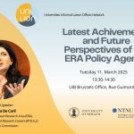 UnILiON Open talk: Latest achievements and future perspectives of the ERA Policy Agenda