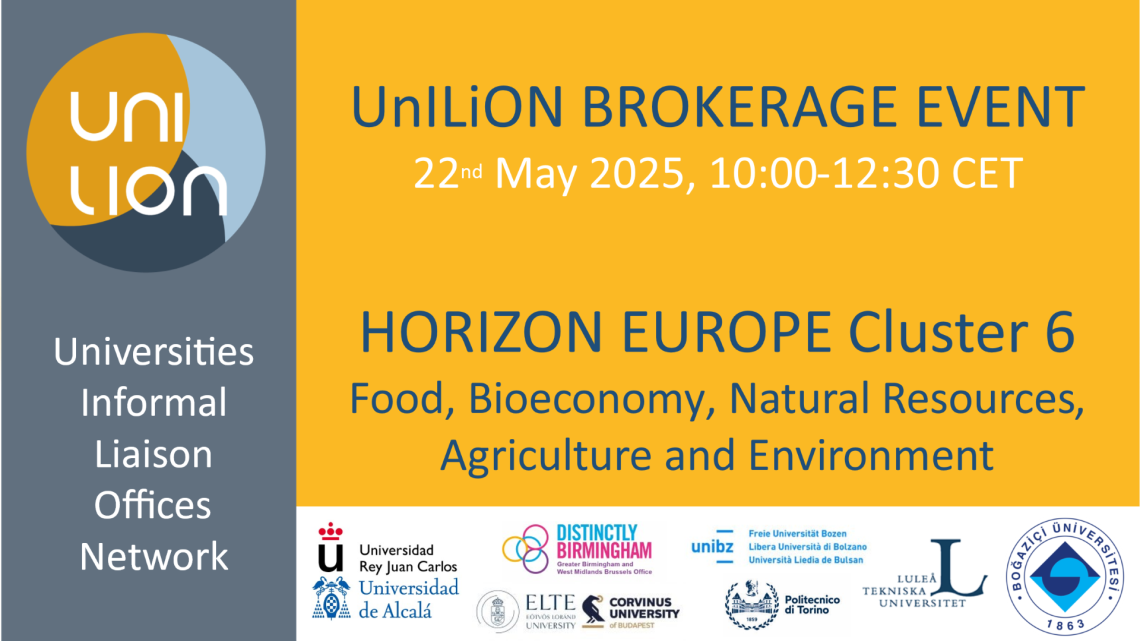 UnILiON Brokerage Event under Food, Bioeconomy, Natural Resources, Agriculture and Environment CL Calls