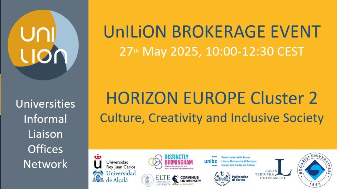 UnILiON Brokerage Event under the Culture, Creativity and Inclusive Society cluster (CL2) calls
