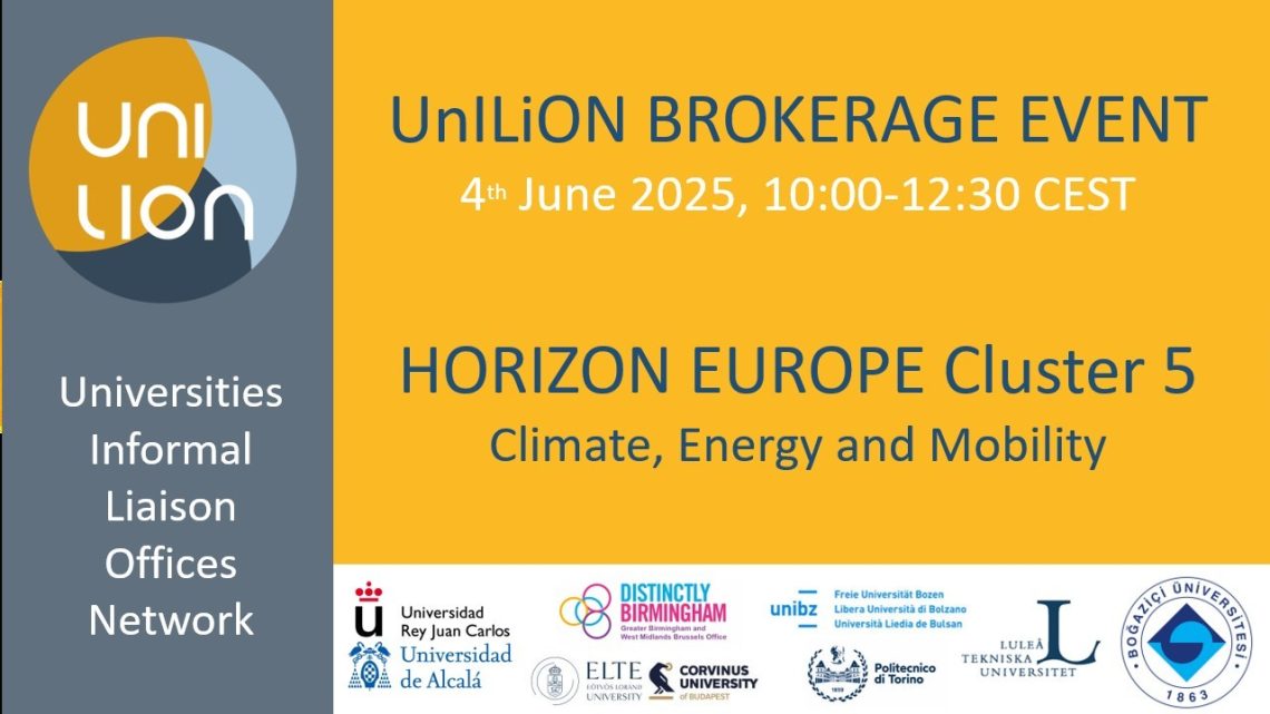 UnILiON Brokerage Event under the Climate, Energy and Mobility cluster (CL5) calls