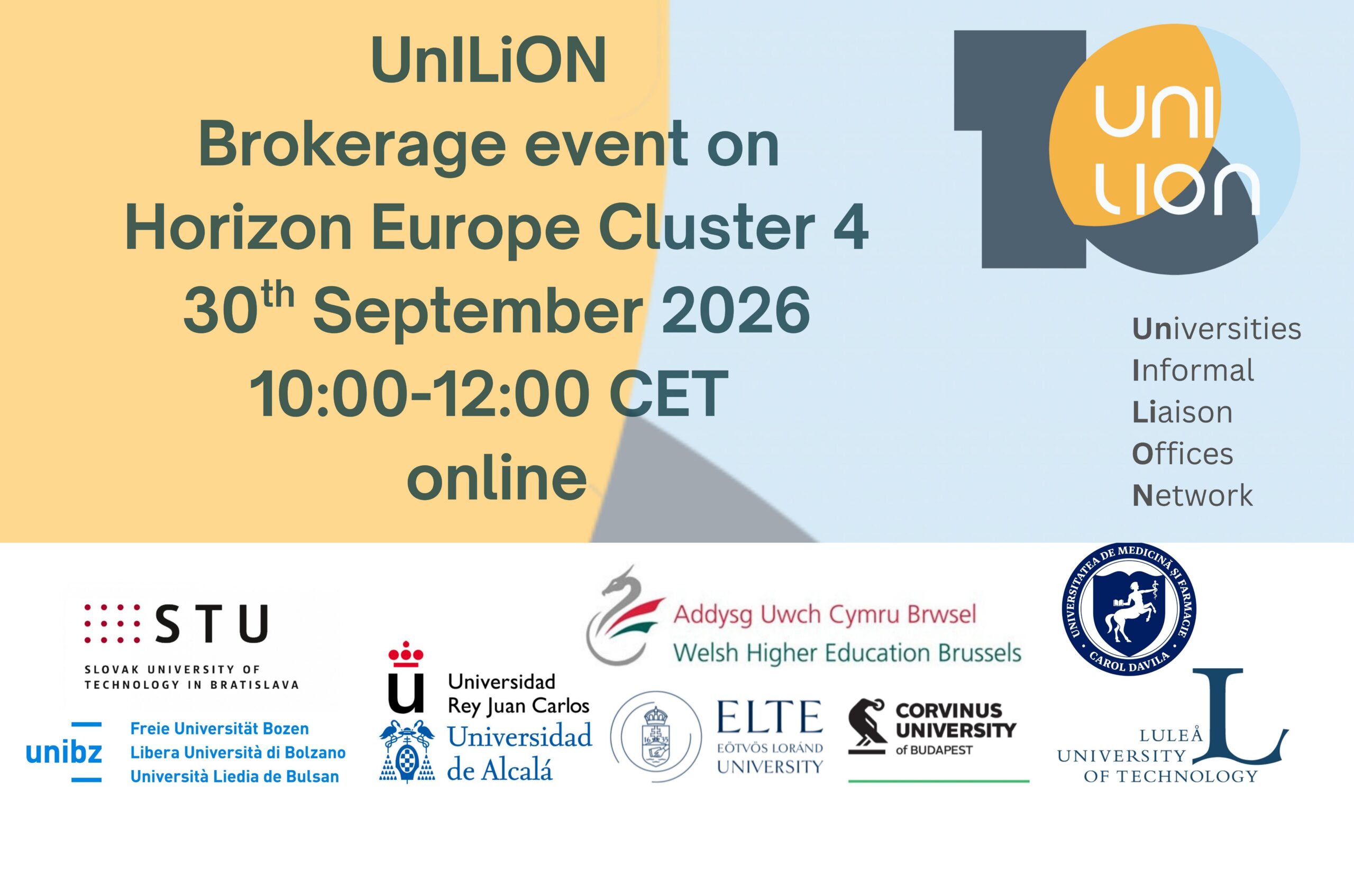 UnILiON Brokerage event on Cluster 4 2027 Calls